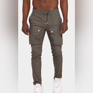 NWT Club Paradise Culture Kings Unisex Gray Resort Cargo Pants - Size Large